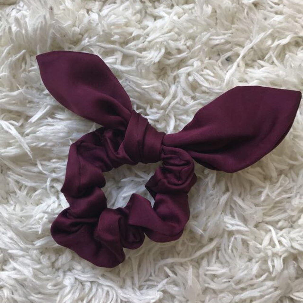Satin Bow Scrunchie